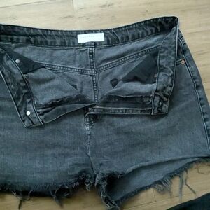 Topshop Charcoal A-Line Shorts